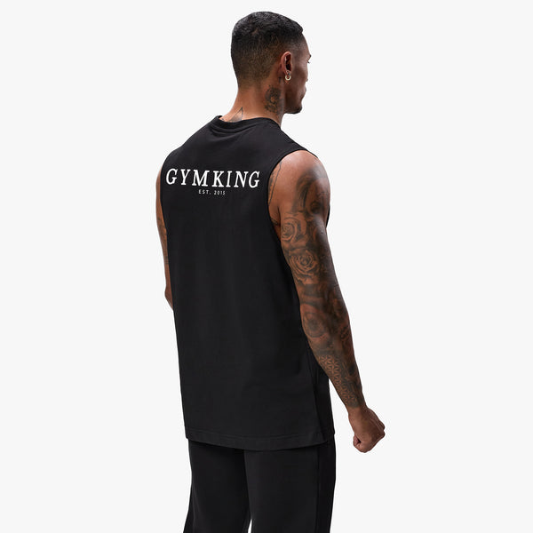 Gym King Established Vest - Black