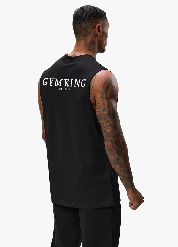 Gym King Established Vest - Black