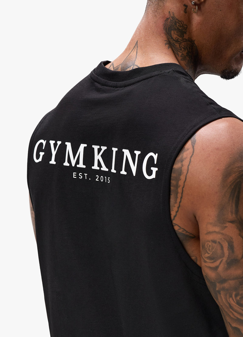 Gym King Established Vest - Black