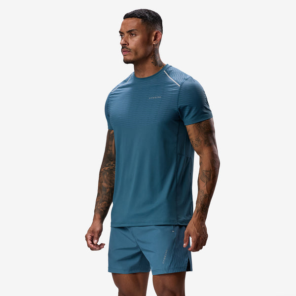 Gym King Divergent Tee - Lake Blue