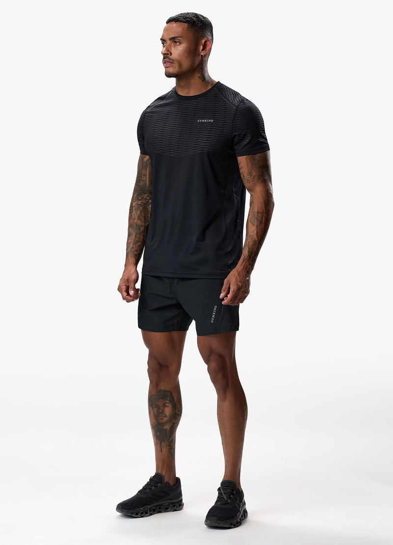 Gym King Divergent Short - Black