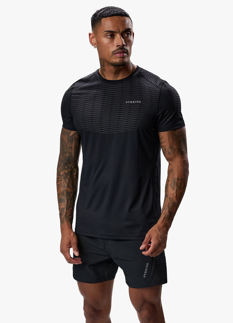 Gym King Divergent Tee - Black