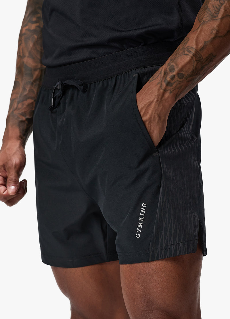 Gym King Divergent Short - Black