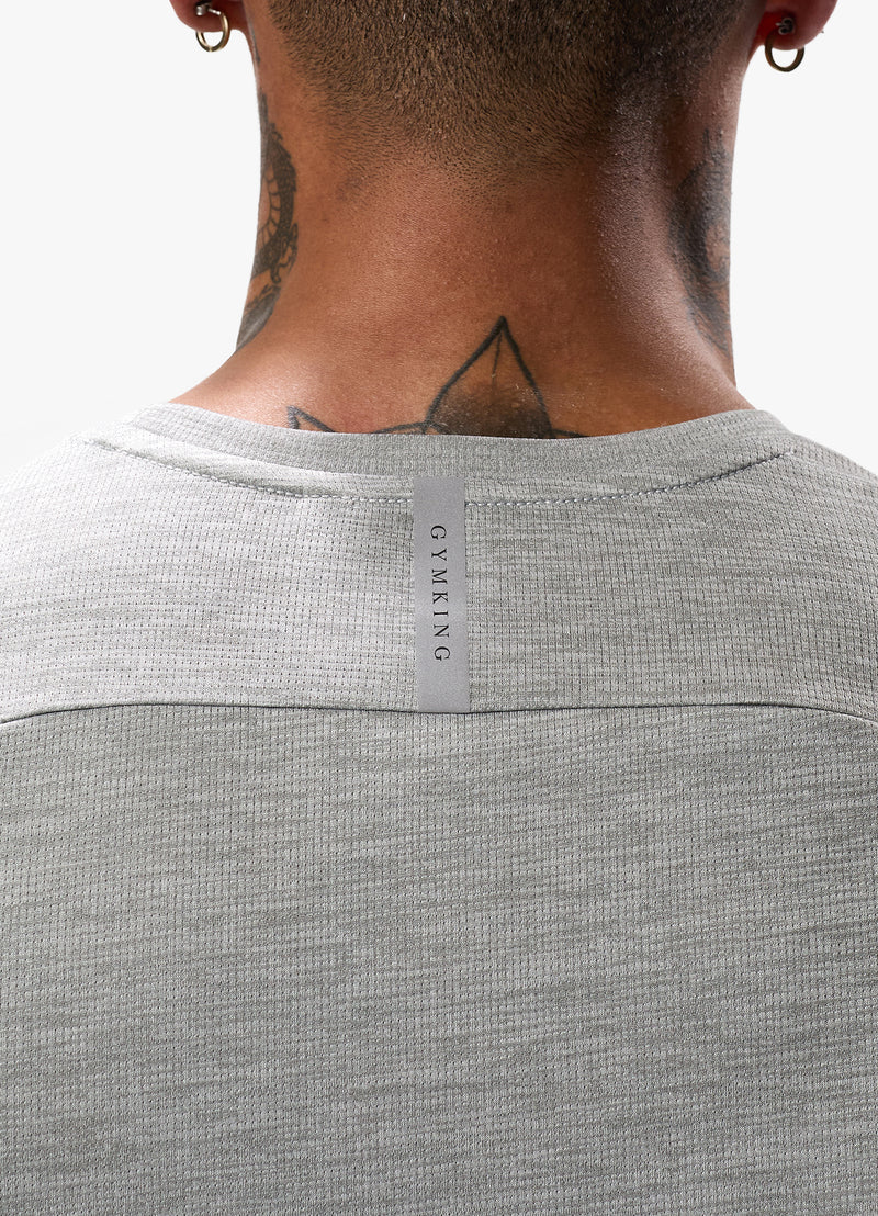 Gym King Element Tee - Grey Marl