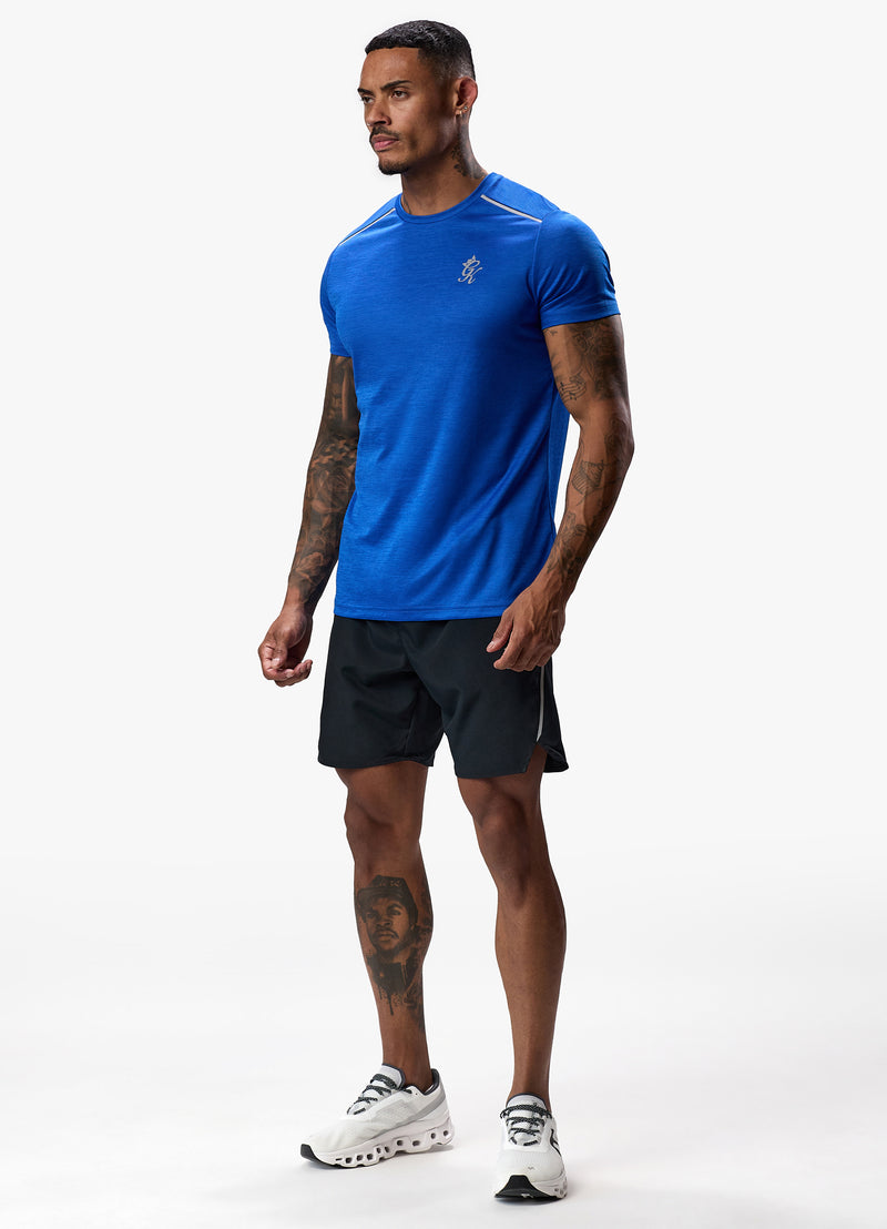 Gym King Element Tee - Sonic Blue Marl