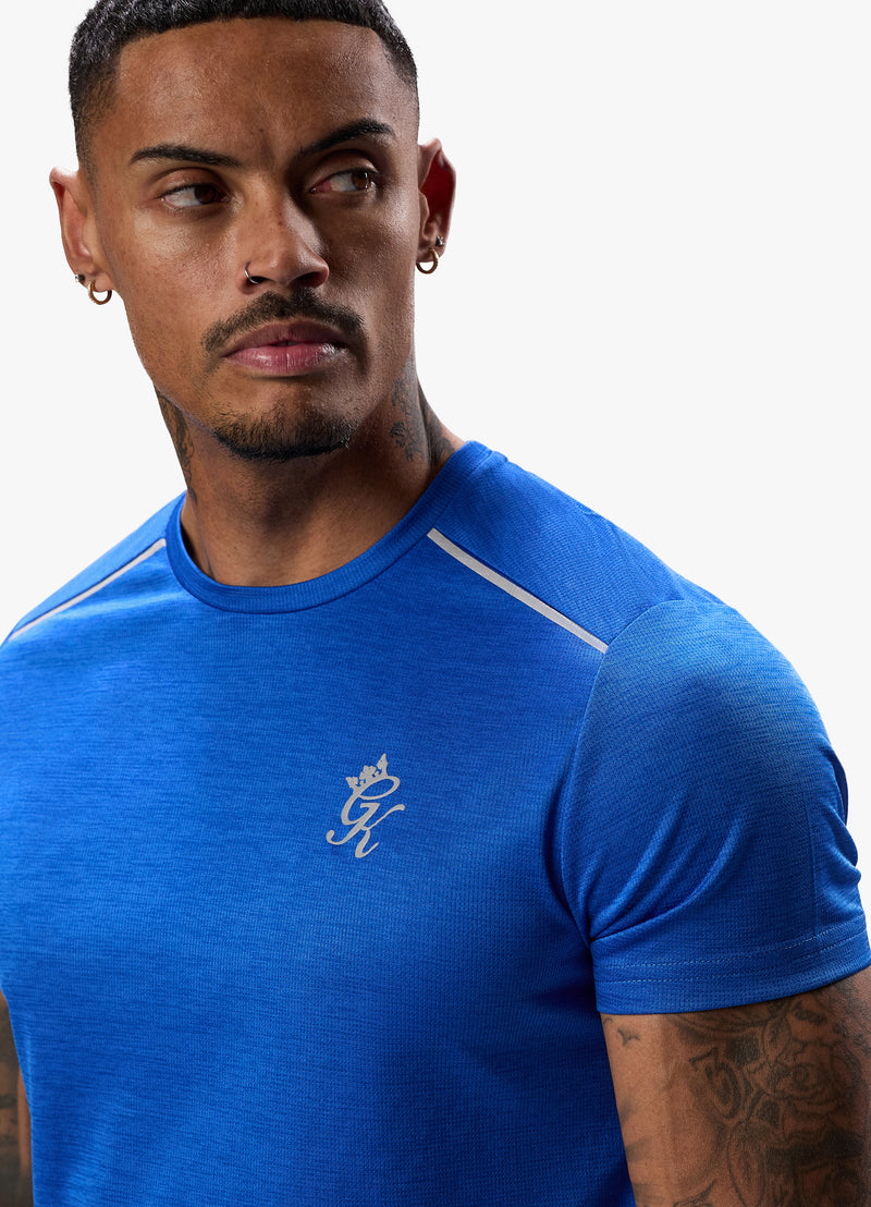 Gym King Element Tee - Sonic Blue Marl