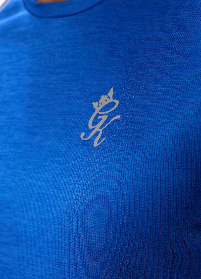 Gym King Element Tee - Sonic Blue Marl