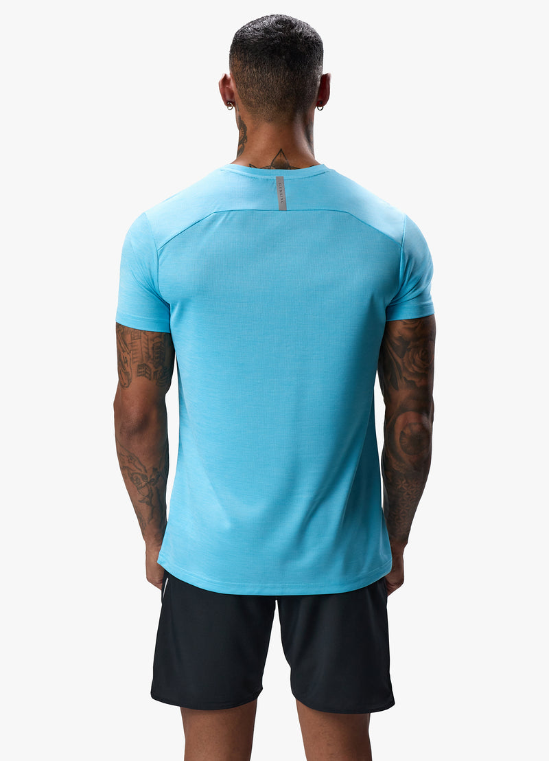 Gym King Element Tee - Aqua Sky Marl