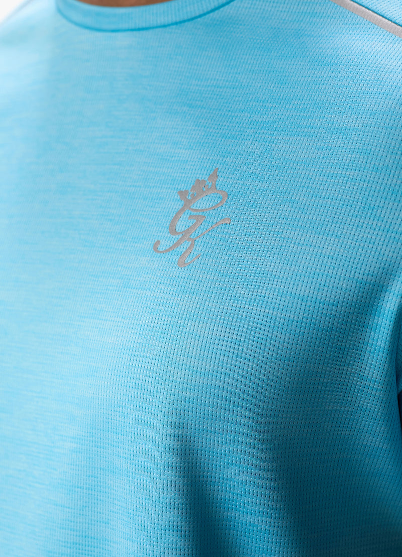 Gym King Element Tee - Aqua Sky Marl