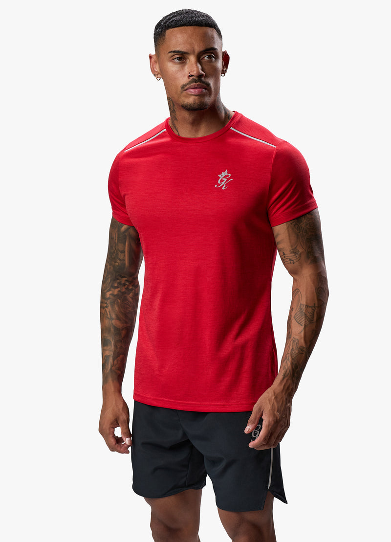 Gym King Element Tee - Pepper Red Marl