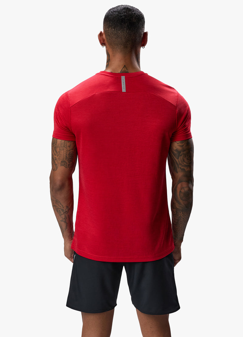 Gym King Element Tee - Pepper Red Marl