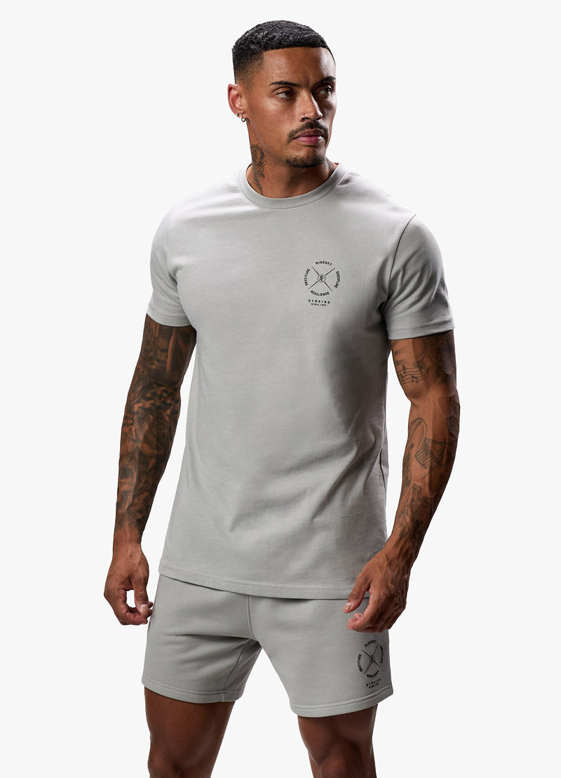 Gym King Compass Tee - Urban Grey