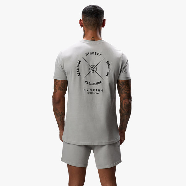 Gym King Compass Tee - Urban Grey