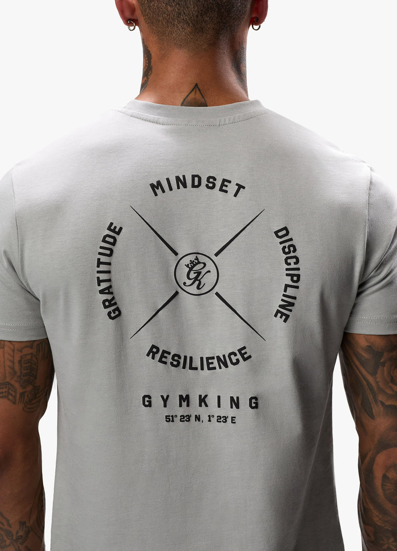 Gym King Compass Tee - Urban Grey