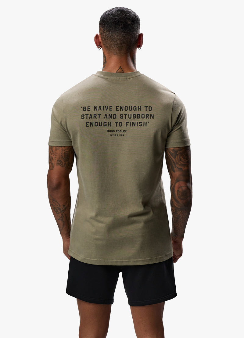 Gym King Discipline Tee - Deep Khaki