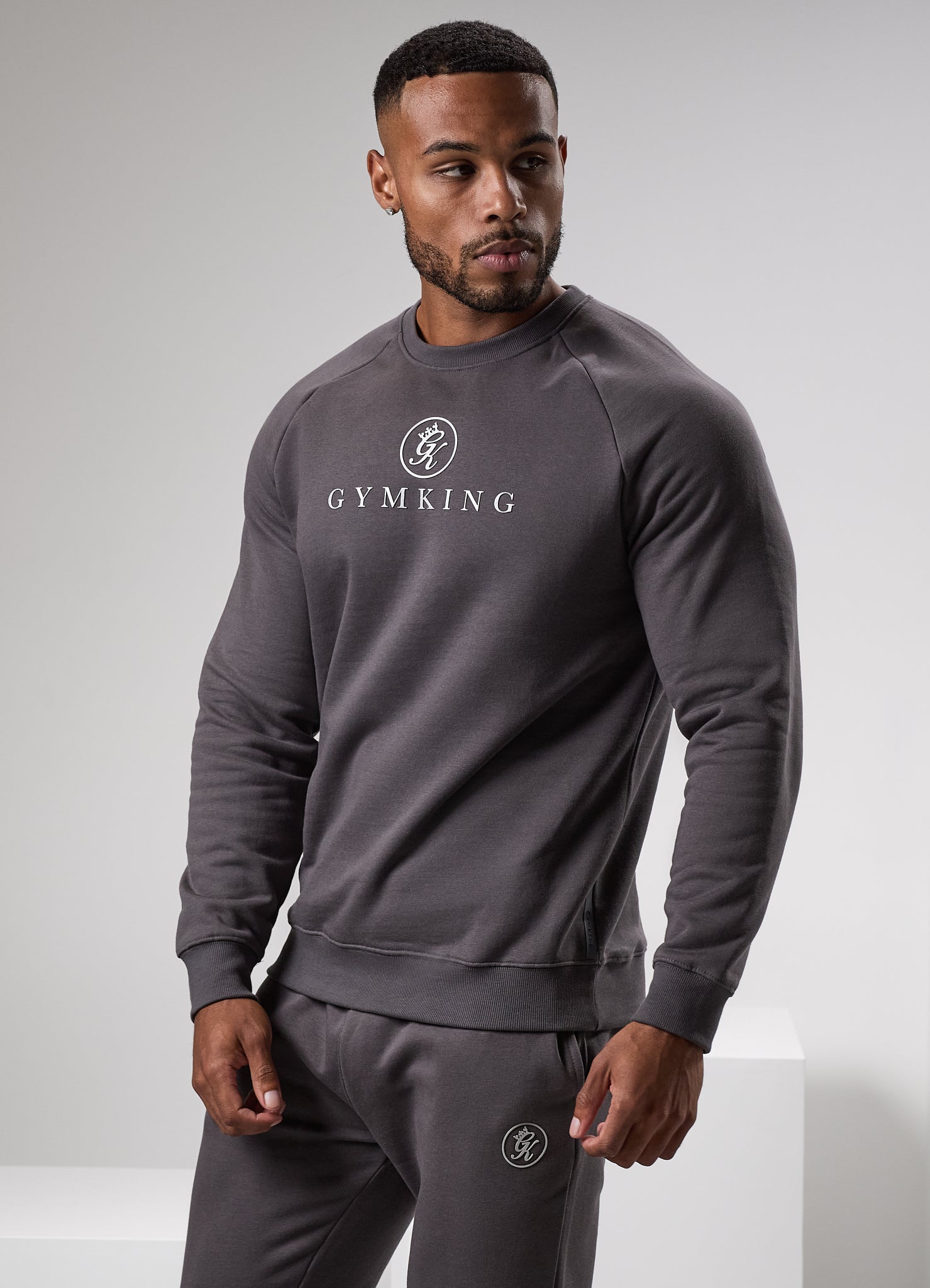 Gym king grey sweatshirt best sale