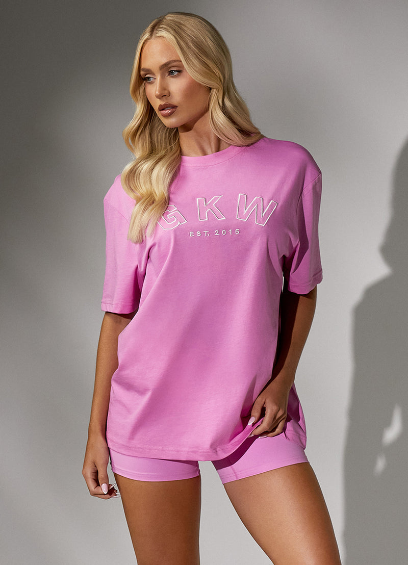 GKW Boyfriend Tee - Pink Rose