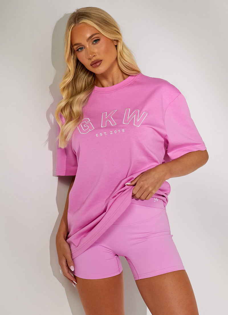 GKW Boyfriend Tee - Pink Rose