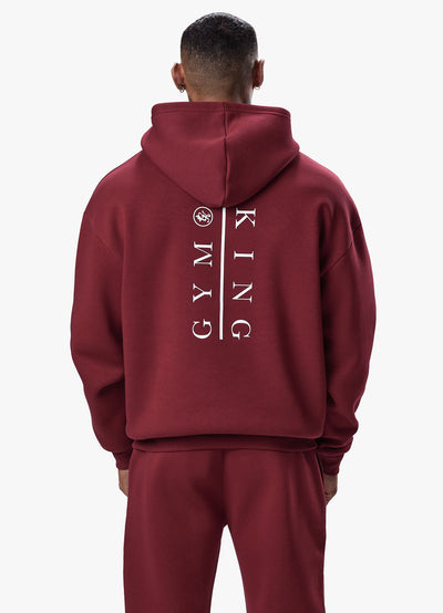 Gym King Division Hood - Crimson