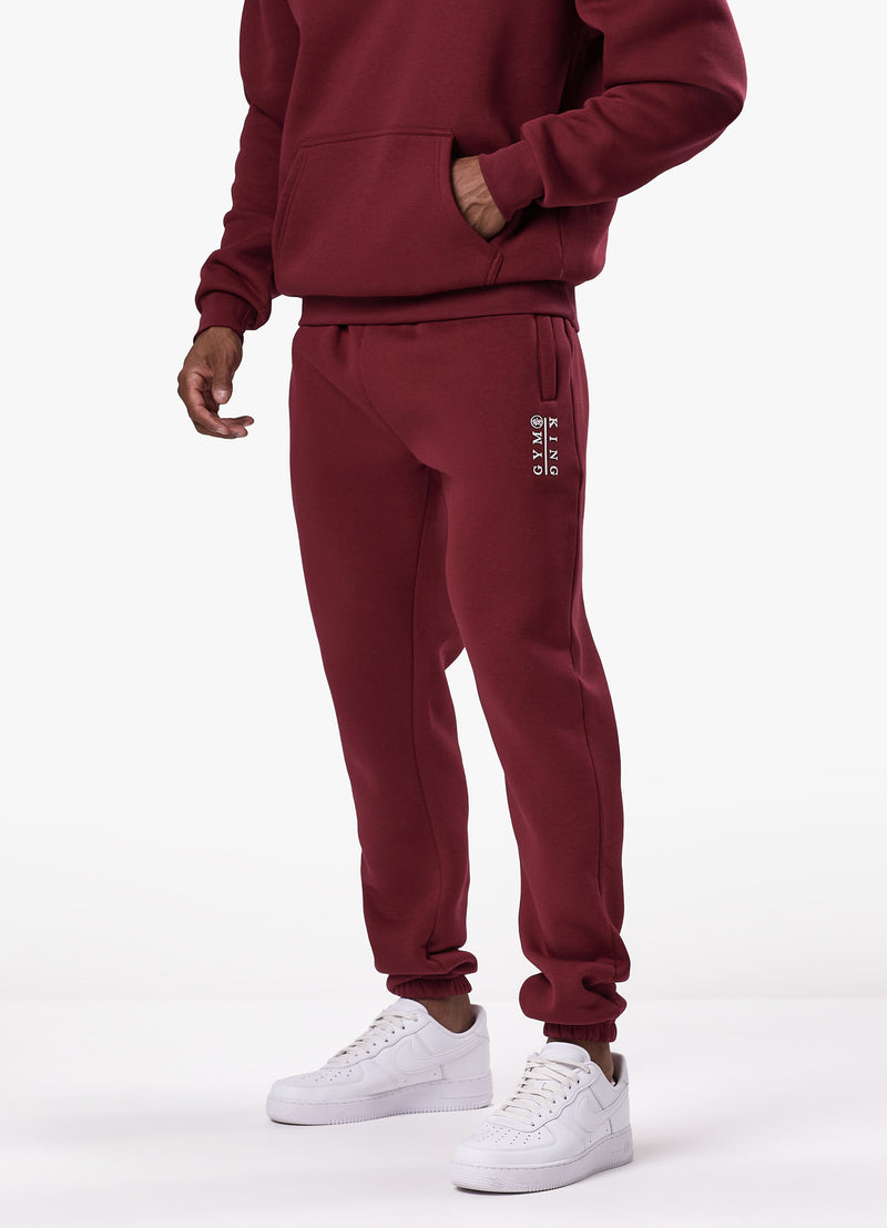 Gym King Division Hood Tracksuit - Crimson