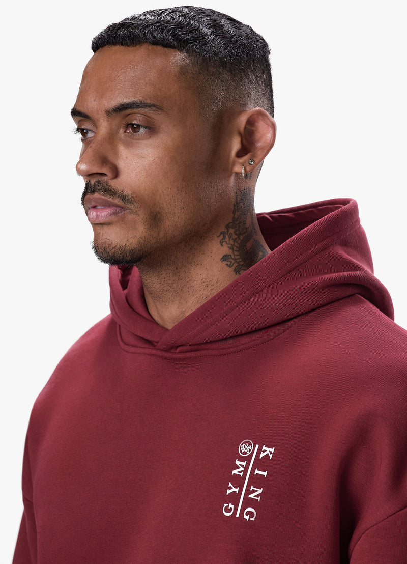 Gym King Division Hood Tracksuit - Crimson