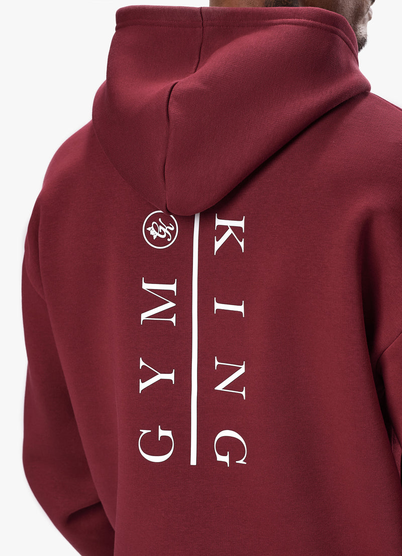 Gym King Division Hood Tracksuit - Crimson