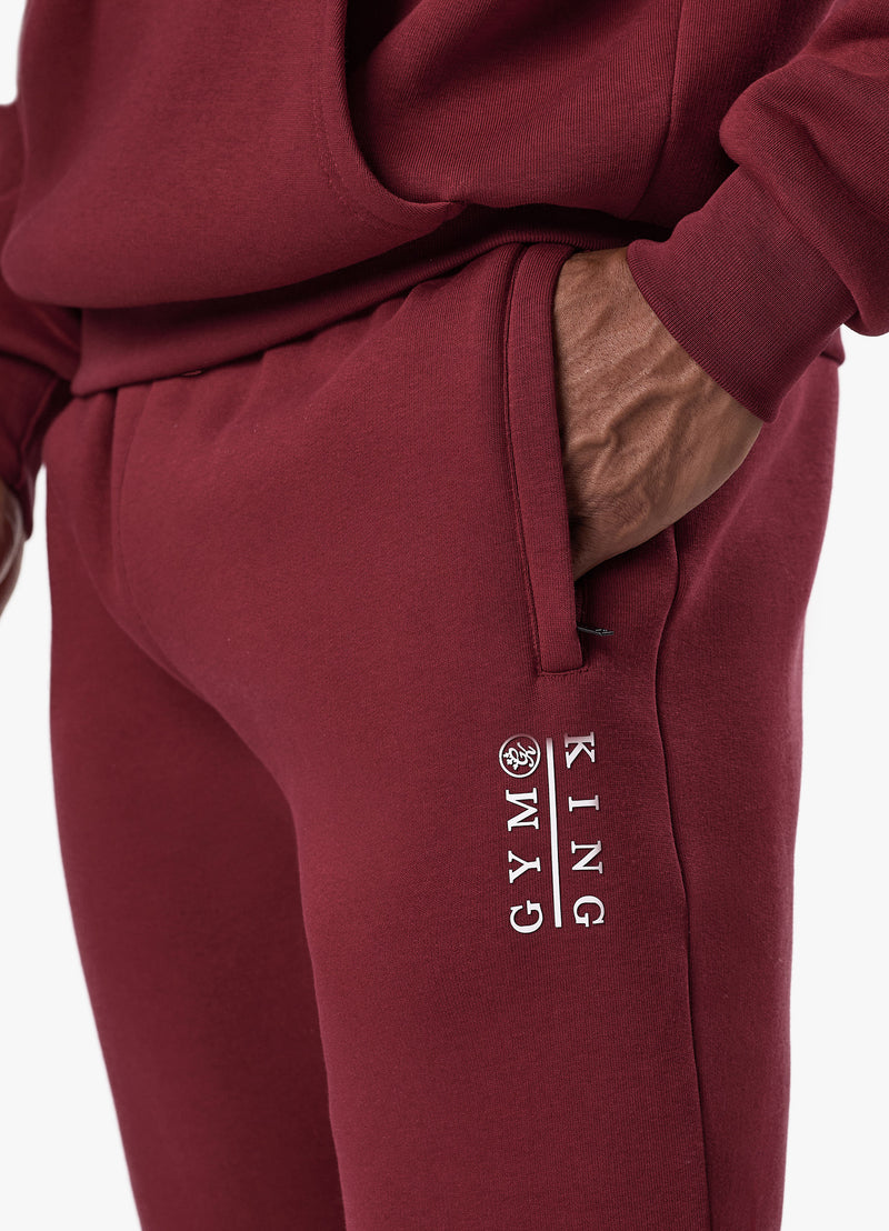 Gym King Division Hood Tracksuit - Crimson