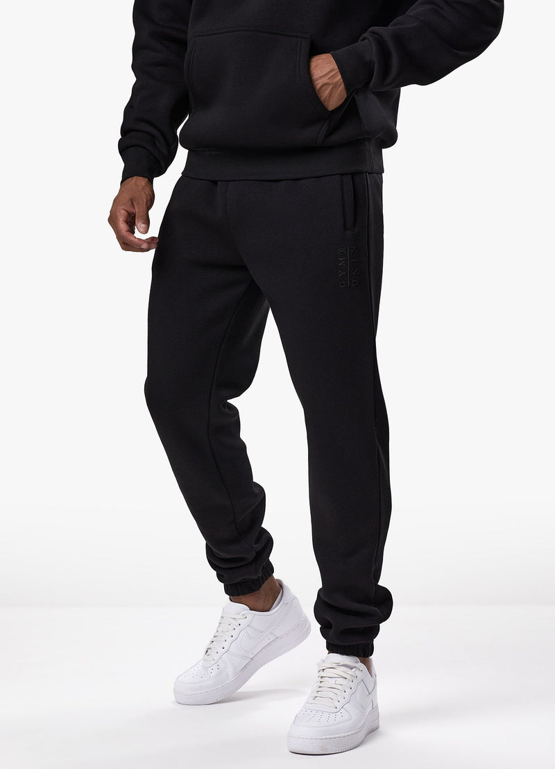 Gym King Division Crew Tracksuit - Black