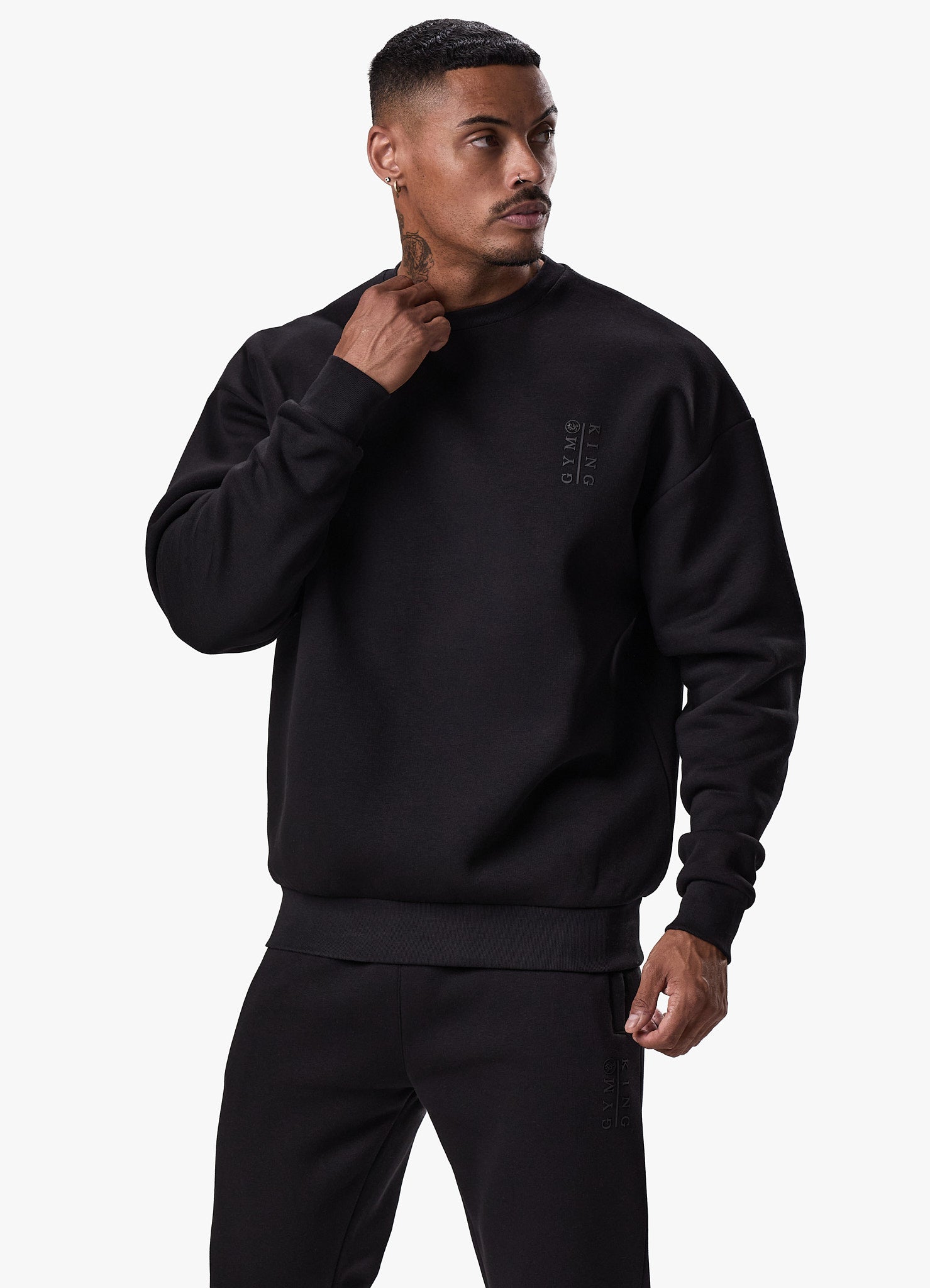 Gym king black sweatshirt best sale