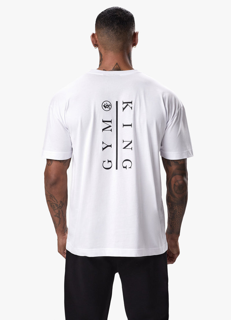 Gym King Division Tee - White