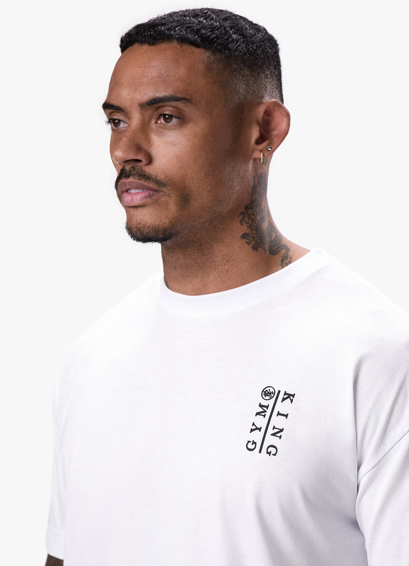 Gym King Division Tee - White