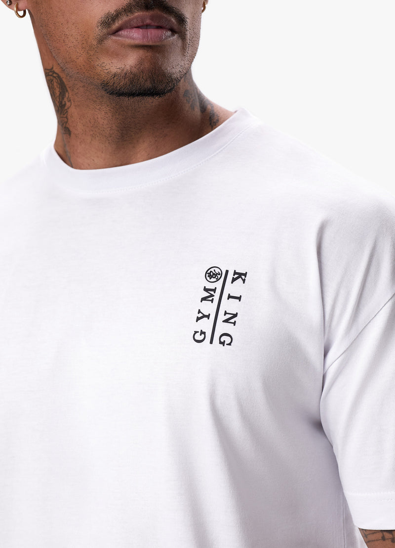 Gym King Division Tee - White