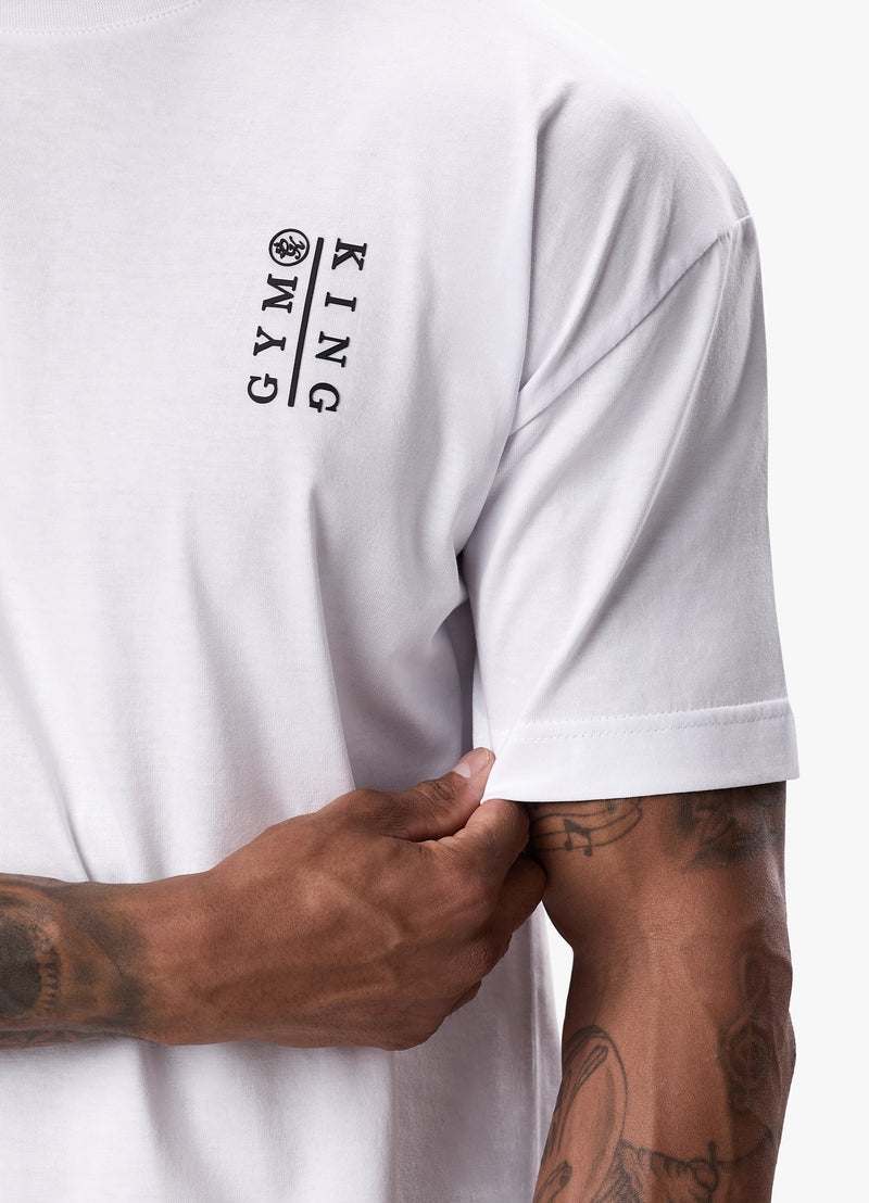 Gym King Division Tee - White