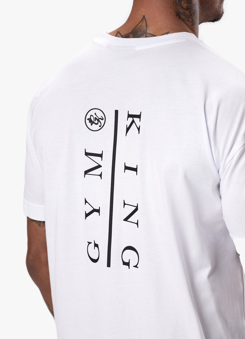 Gym King Division Tee - White