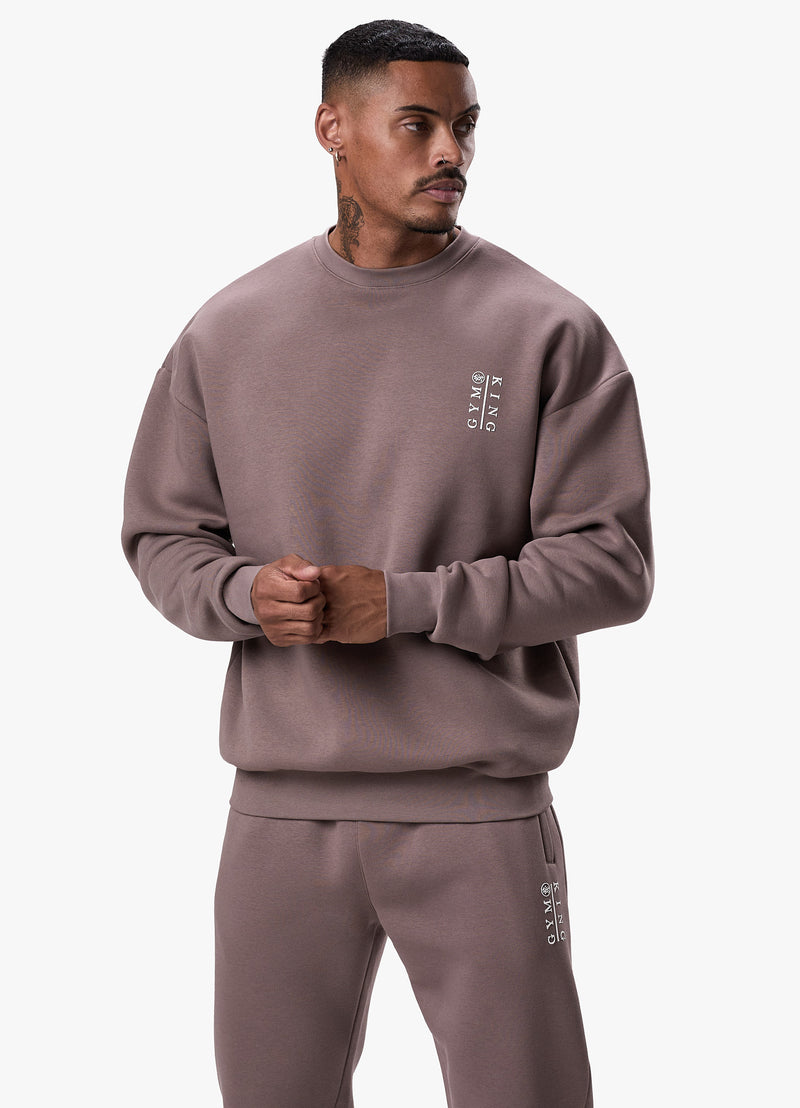 Gym King Division Crew Tracksuit - Iron