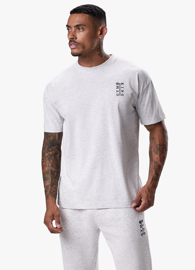 Gym King Division Tee - Snow Marl