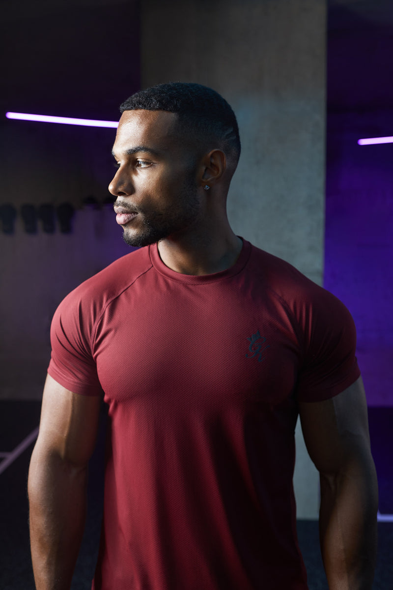 Gym King Energy Tee - Bordeaux