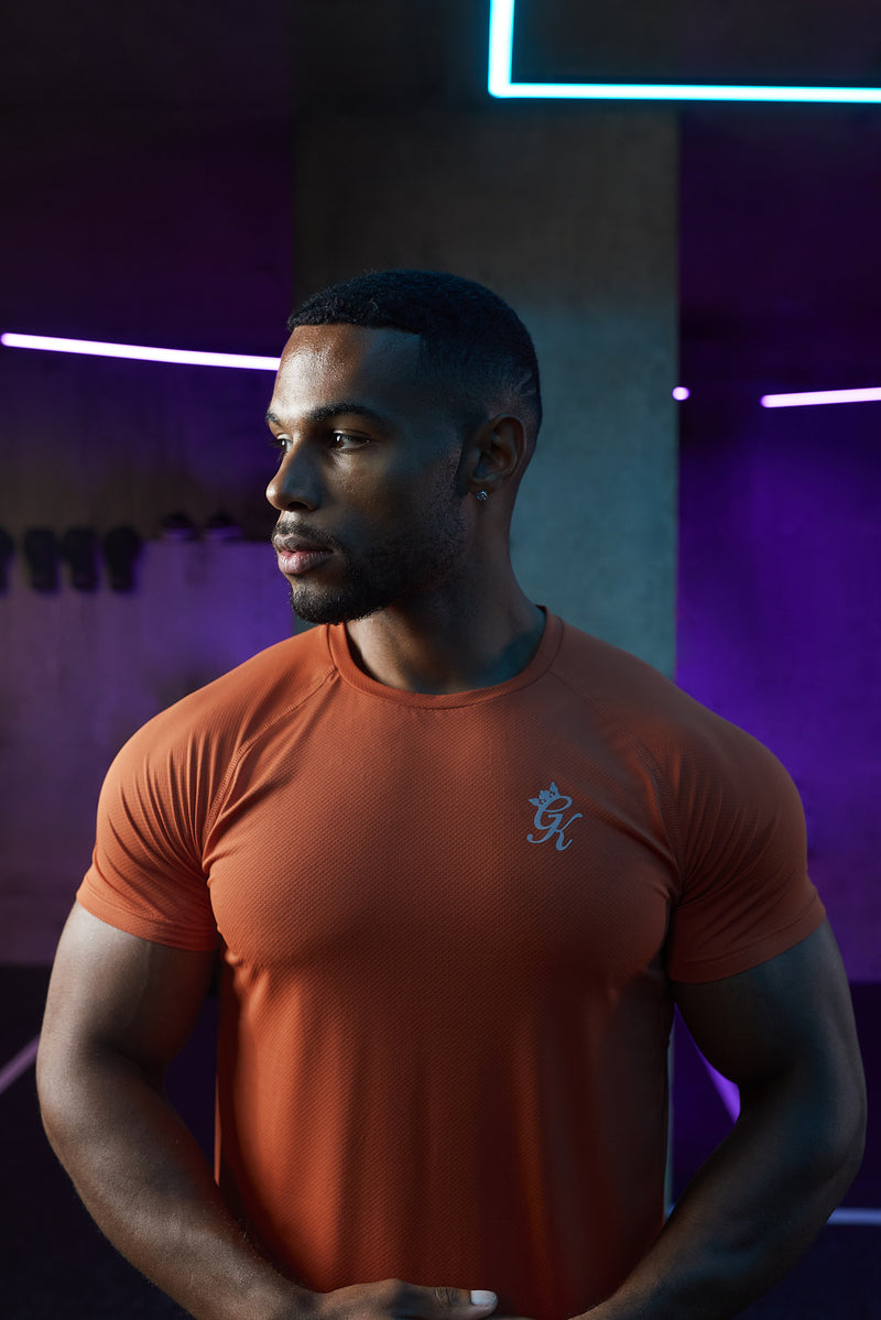 Gym King Energy Tee - Rust