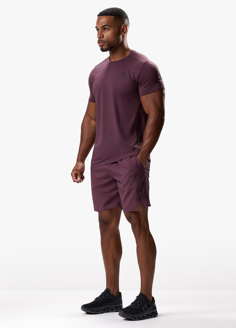 Gym King Flex Tee - Deep Plum