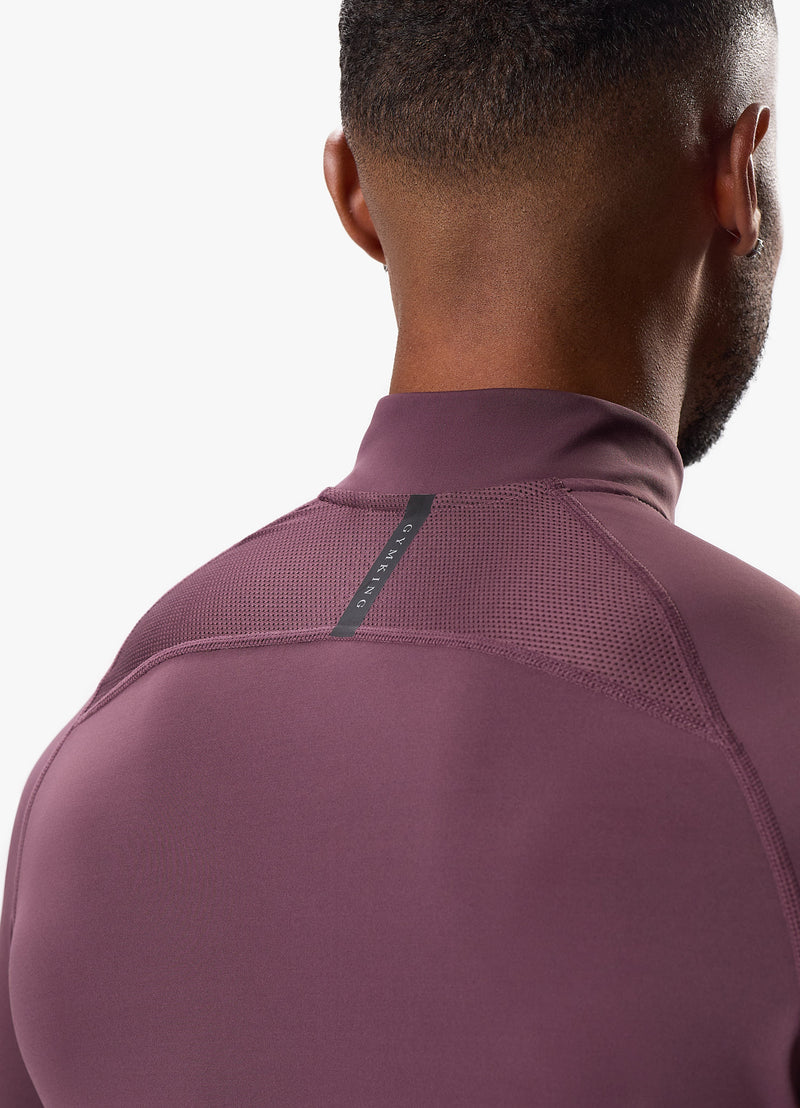 Gym King Flex 1/4 Zip Funnel -  Deep Plum