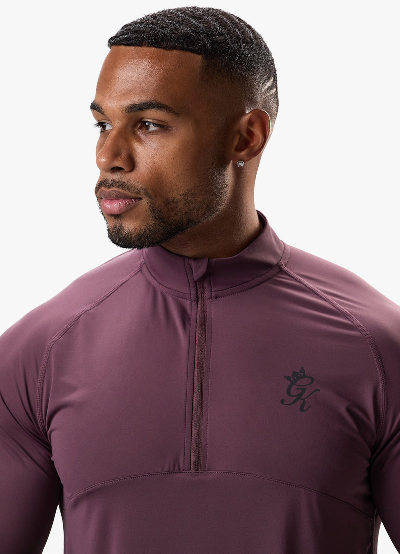 Gym King Flex 1/4 Zip Funnel -  Deep Plum