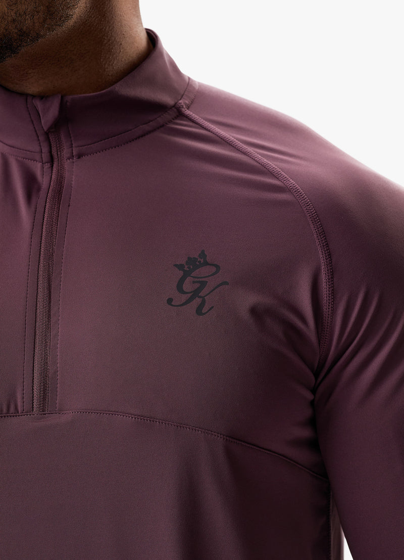 Gym King Flex 1/4 Zip Funnel -  Deep Plum