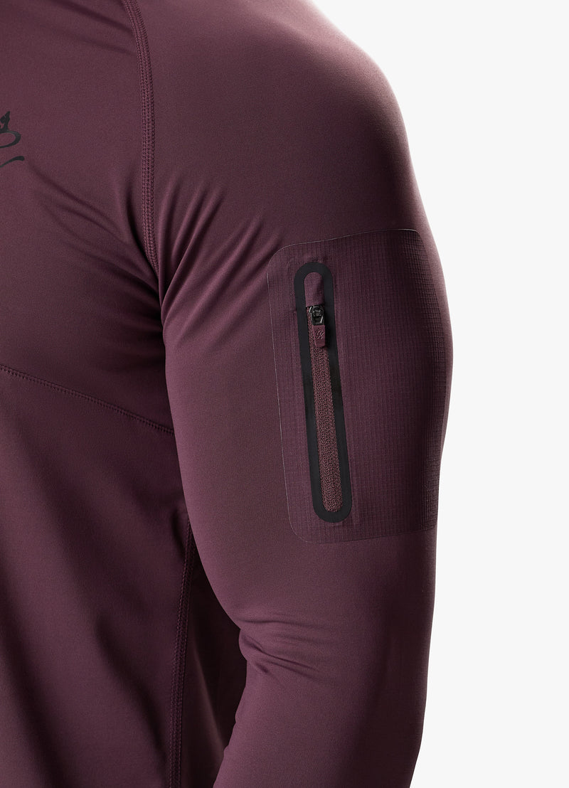 Gym King Flex 1/4 Zip Funnel -  Deep Plum