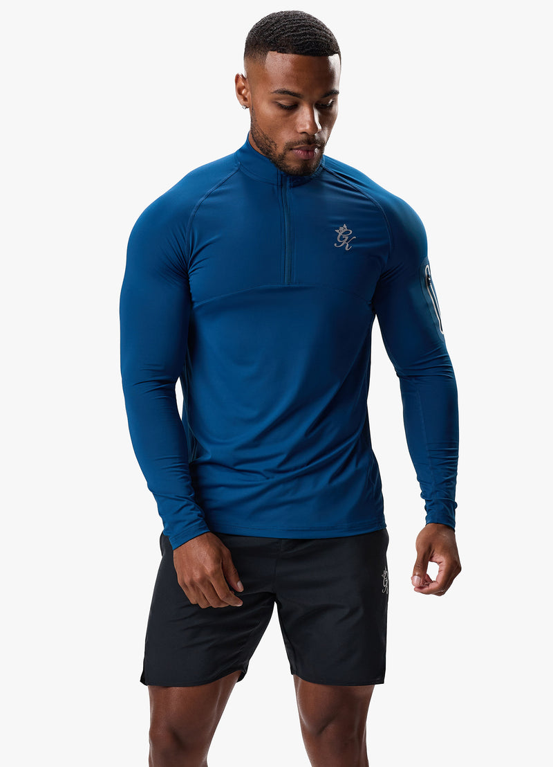 Gym King Flex 1/4 Zip Funnel -  Teal