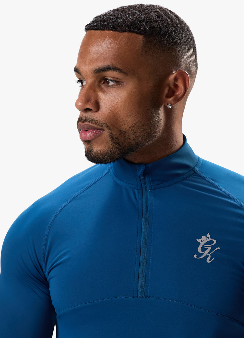 Gym King Flex 1/4 Zip Funnel -  Teal