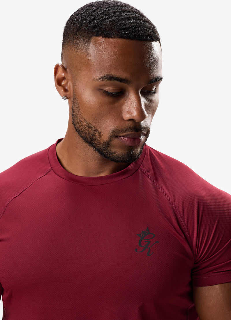 Gym King Energy Tee - Bordeaux