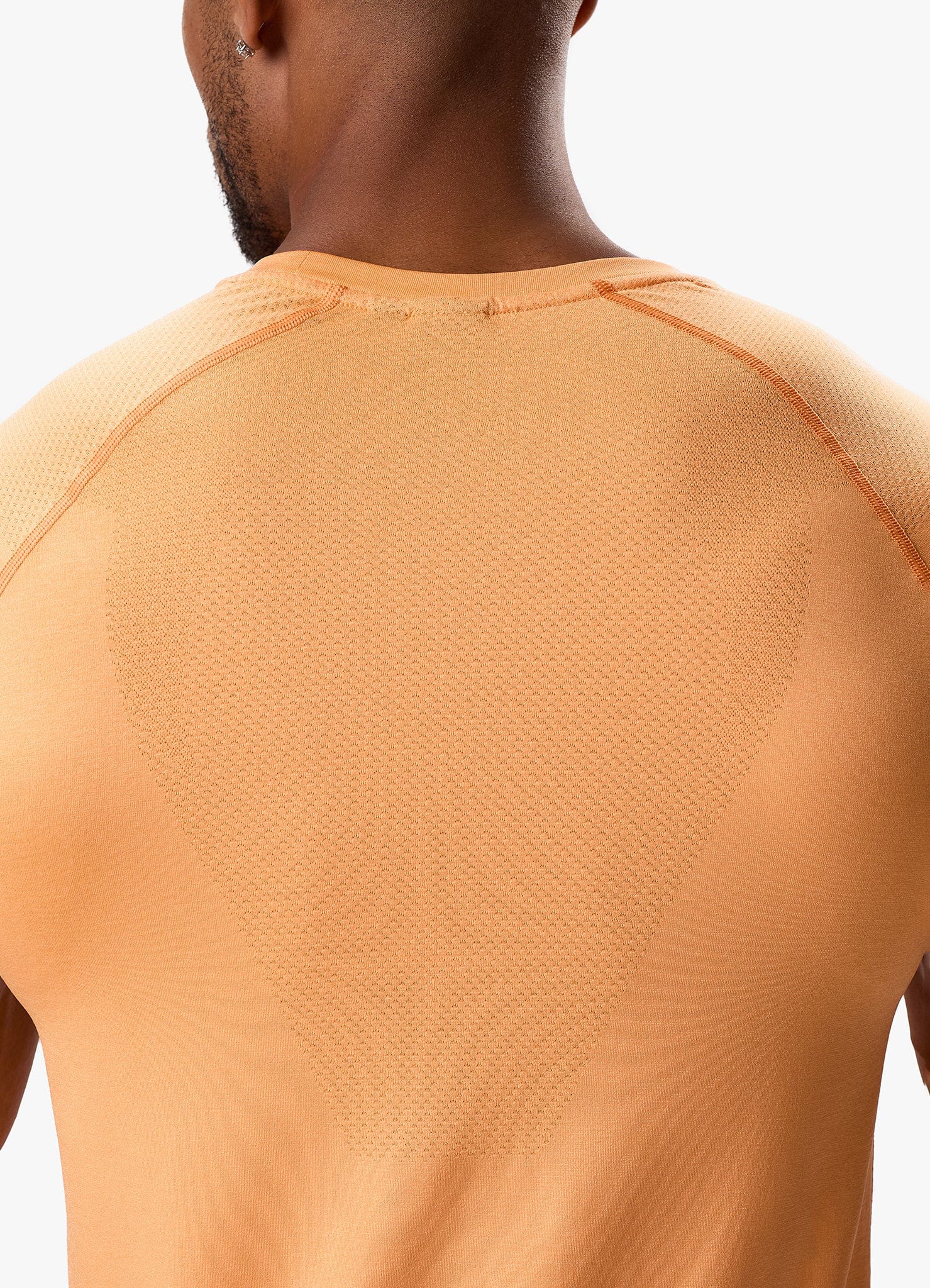Gym King Seamless Tee - Soft Orange