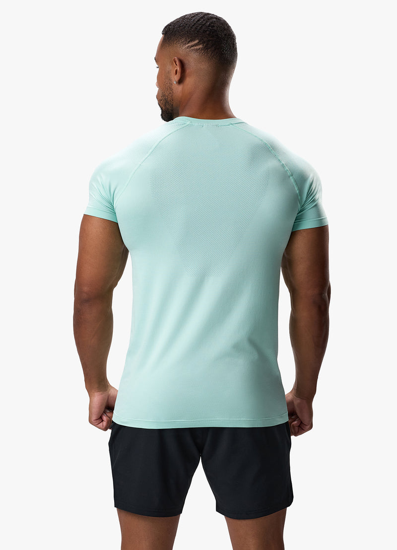 Gym King Seamless Tee - Mineral Green