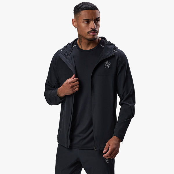 Gym King Flex Woven Tracksuit Top - Black