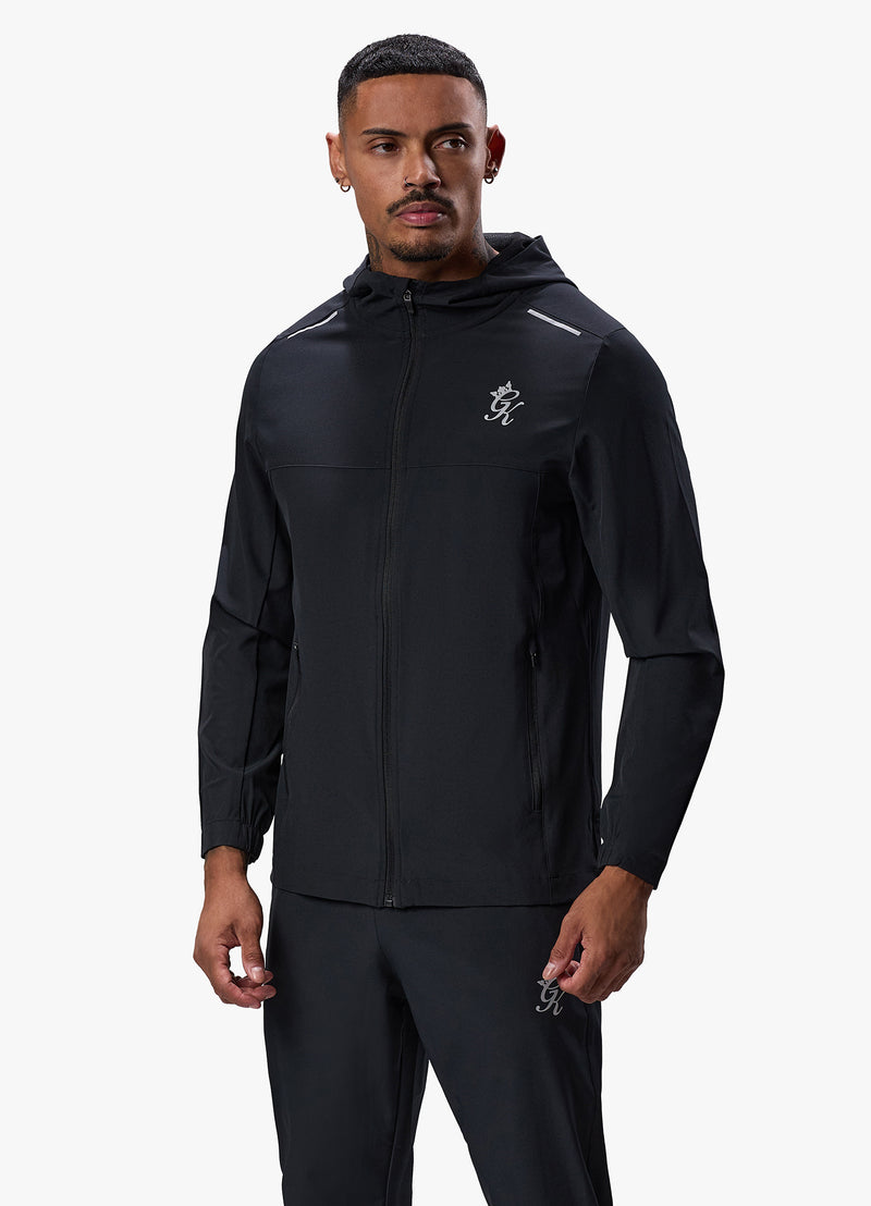 Gym King Flex Woven Tracksuit Top - Black